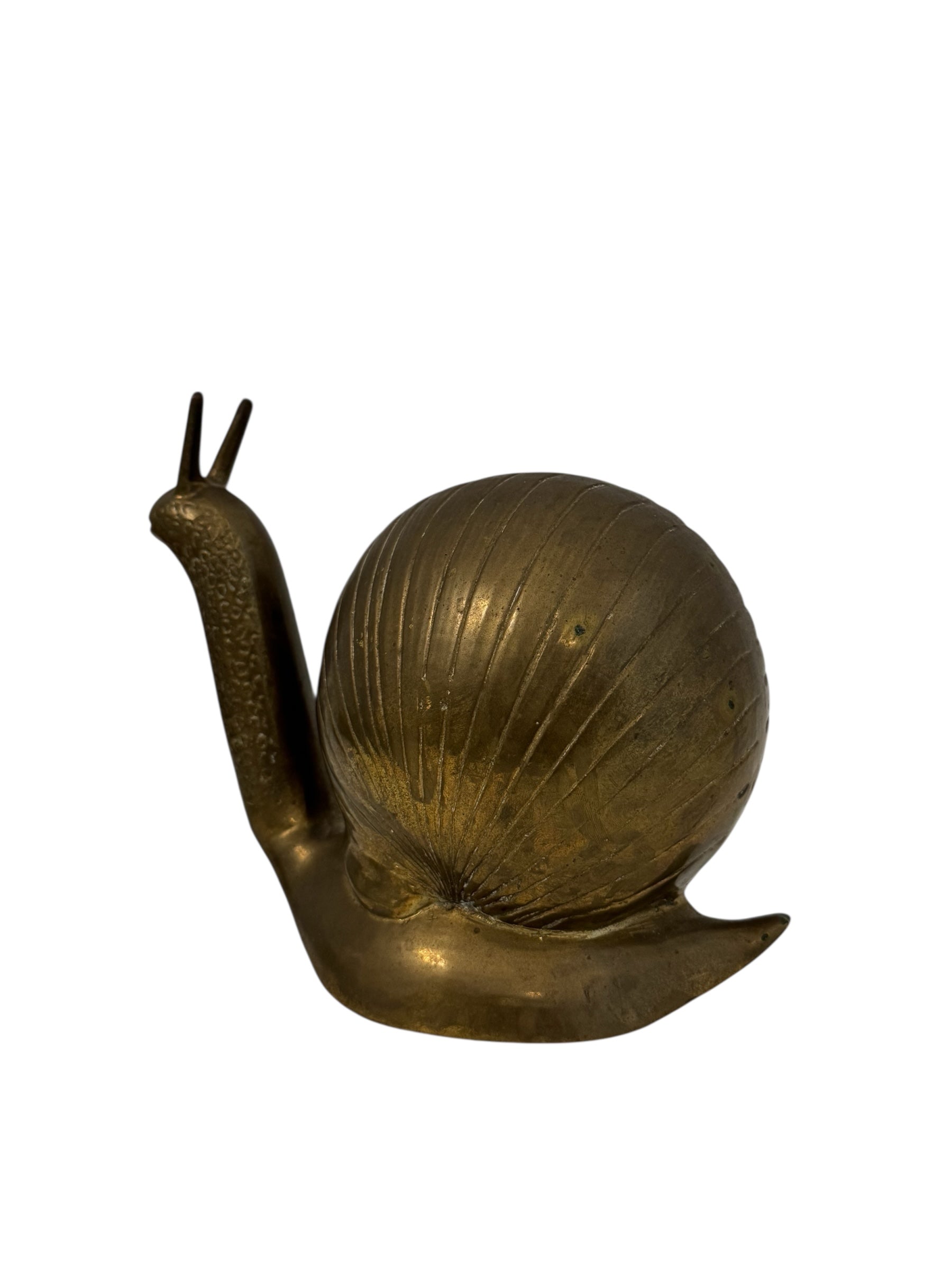 Vintage Brass Snail Figurine