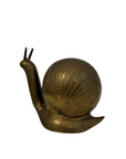 Vintage Brass Snail Figurine
