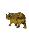 vintage brass rhinoceros