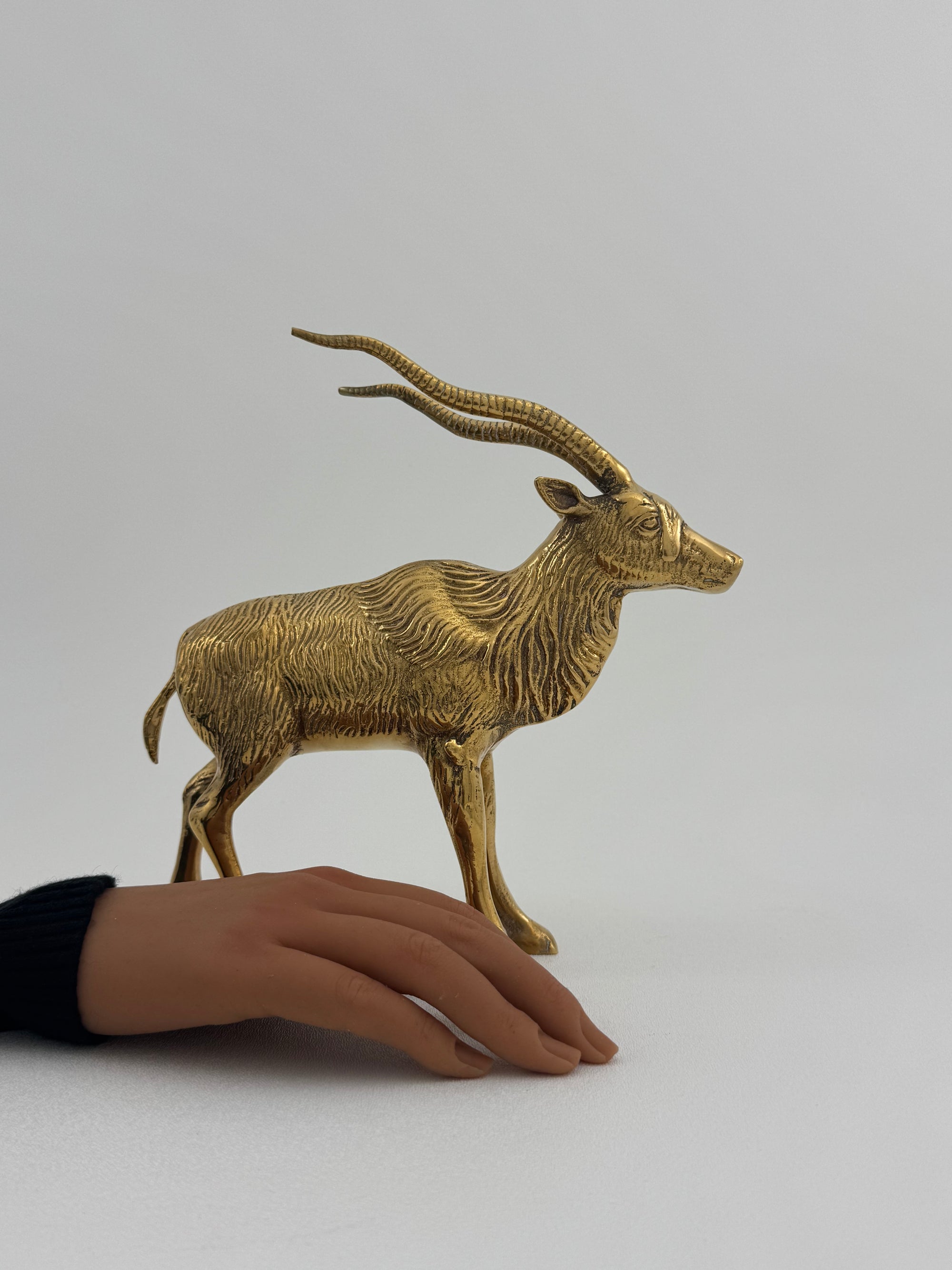 Vintage Brass Antelope