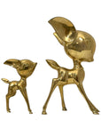 Vintage Brass Mama and Baby Deer or Big Sister Little Sister– The Golden Bond