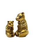 Vintage Brass Bear Figurines | Dapper Bowtie Duo
