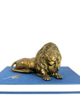 Vintage Brass Lion Sculpture