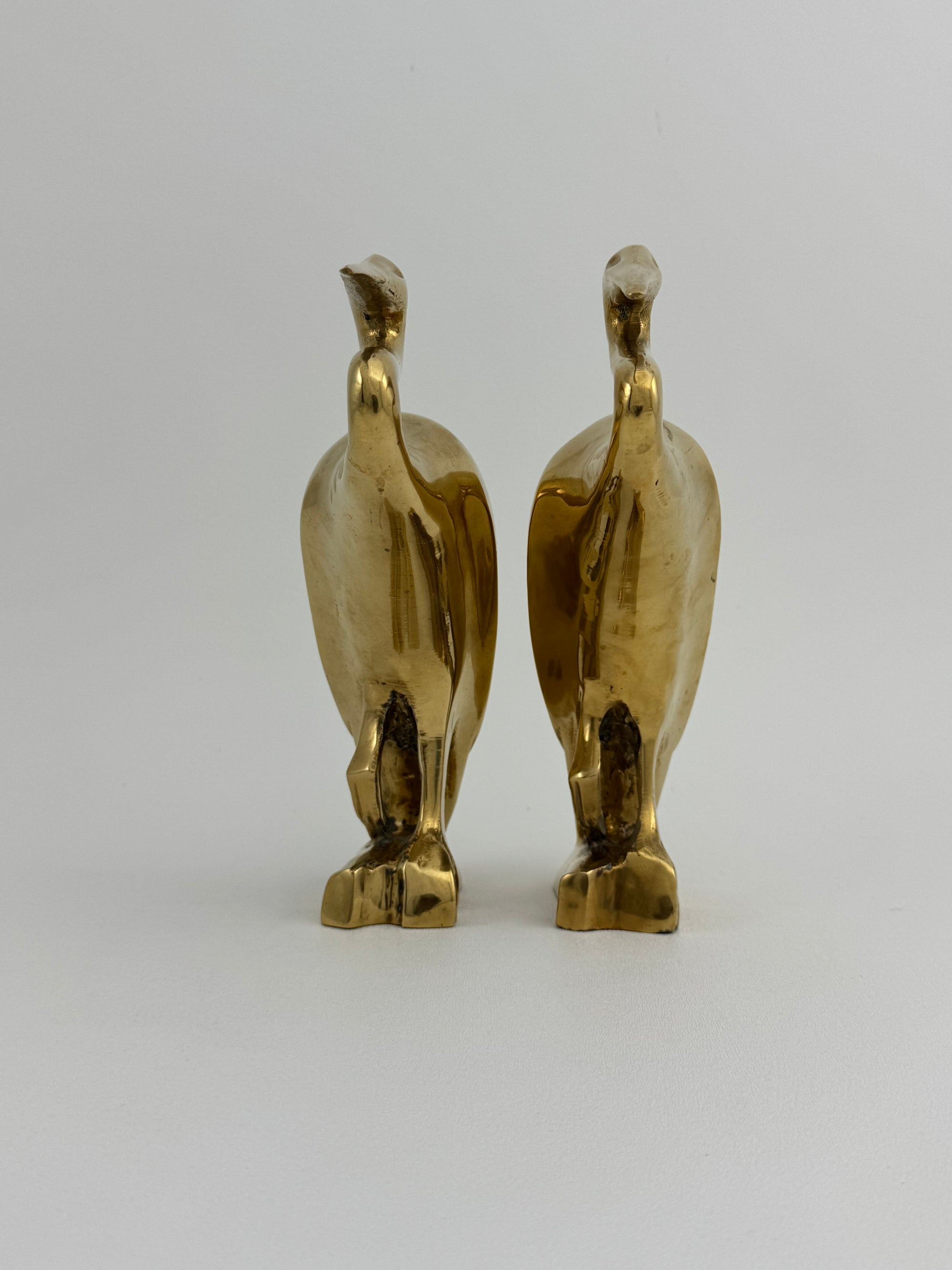 Vintage Brass Heron Birds-A Pair