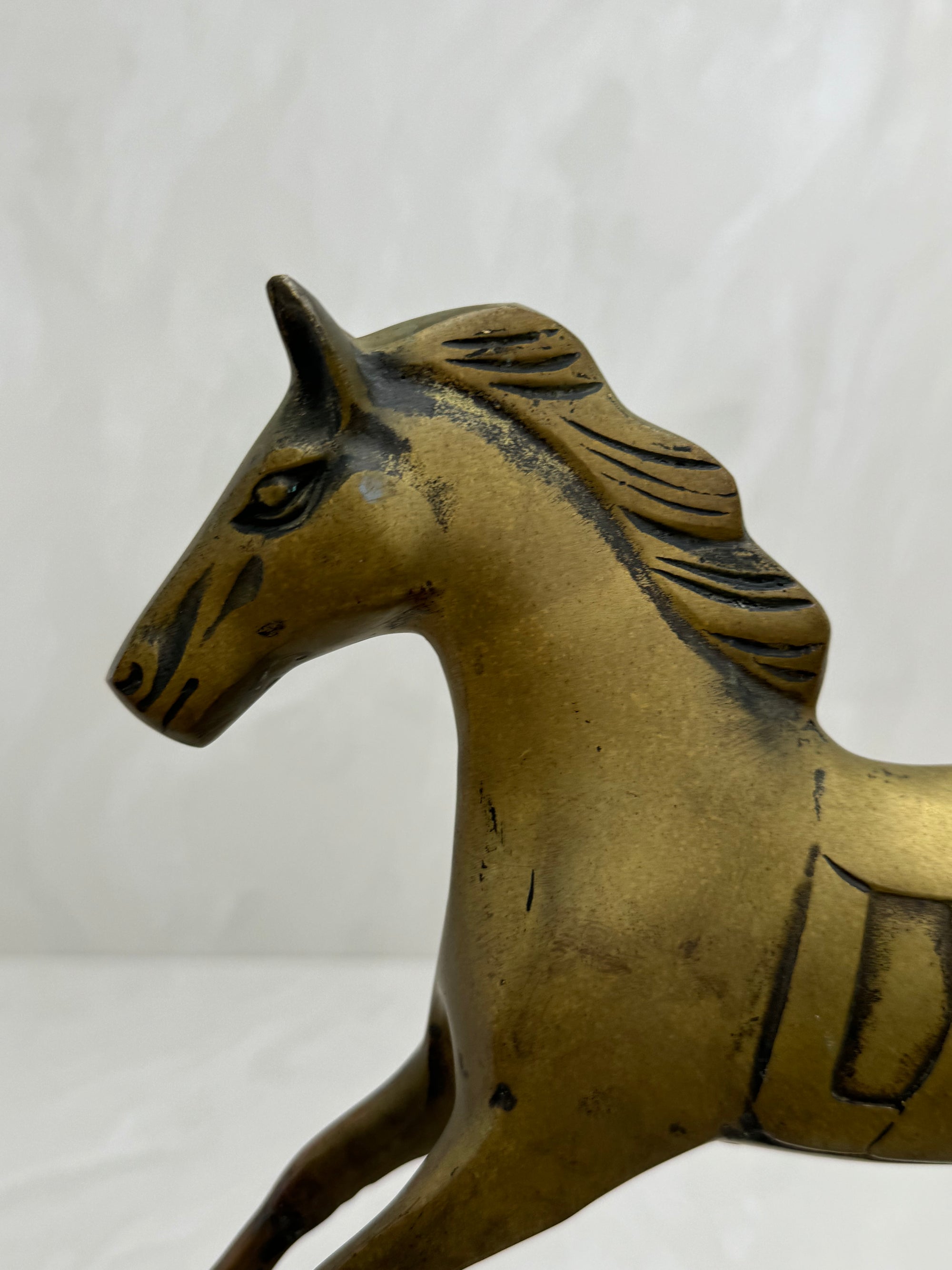 Vintage Brass Rocking Horse- Large