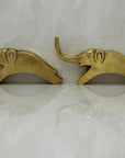 Vintage Brass Elephants- A Pair