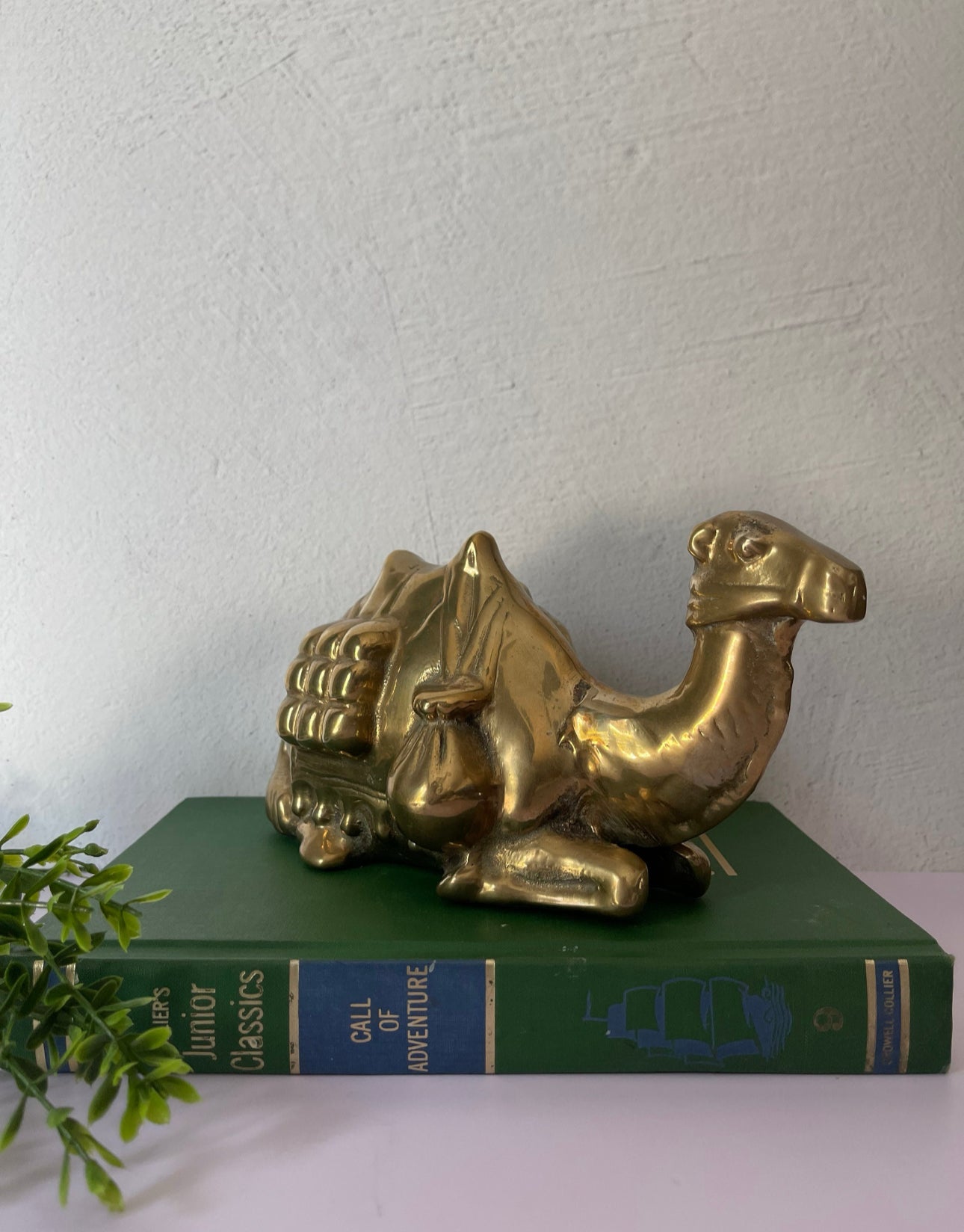 Vintage Brass Resting Camel