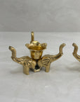 Vintage Brass Elephant Candleholders-A Pair