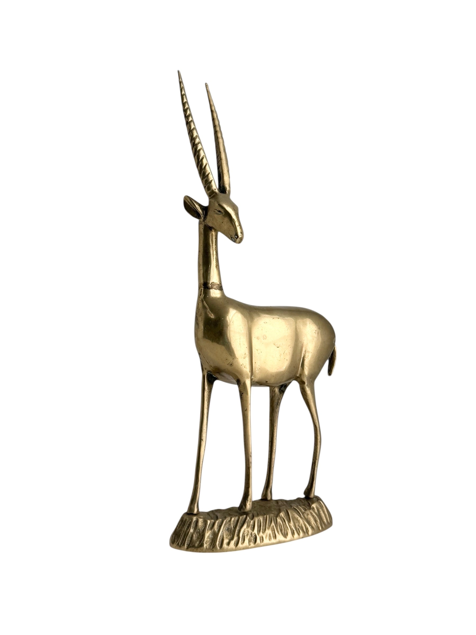 Vintage Brass Antelope-15 inches tall