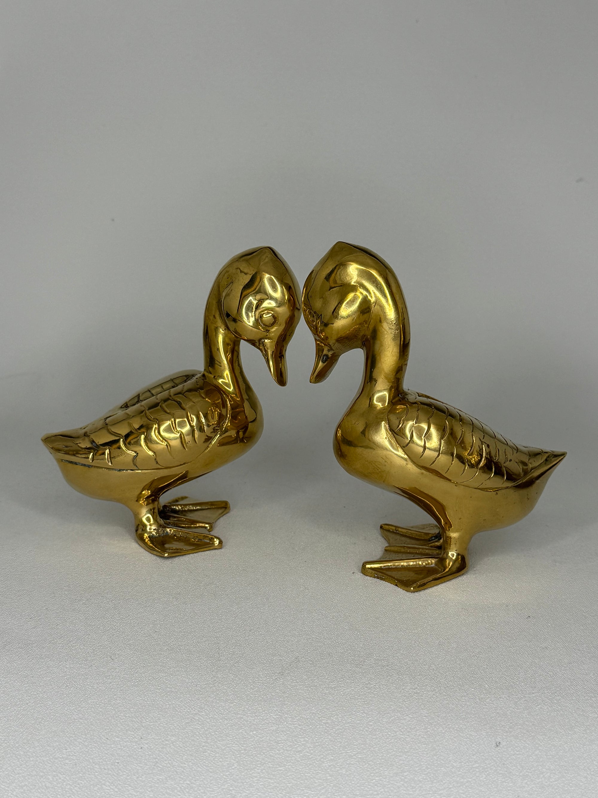 Vintage Brass Ducks