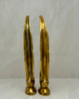 Tall Vintage Brass Swans-A Pair by Dolbi Cashier