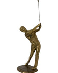 Vintage Brass Golfer in Swing Pose – Andrea by Sadek Collection