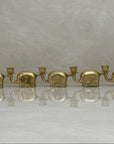 Vintage Brass Elephant Circle- A Set of Five
