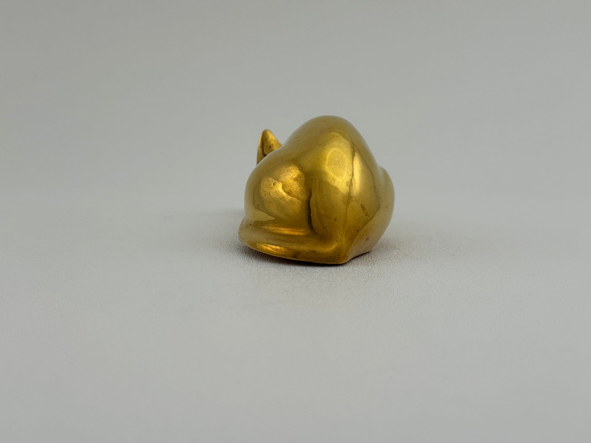 Vintage Brass Cat Figurine