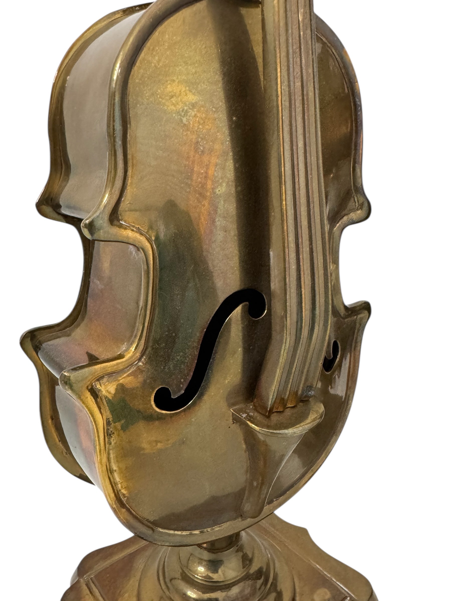 Vintage Brass Violin Figurines