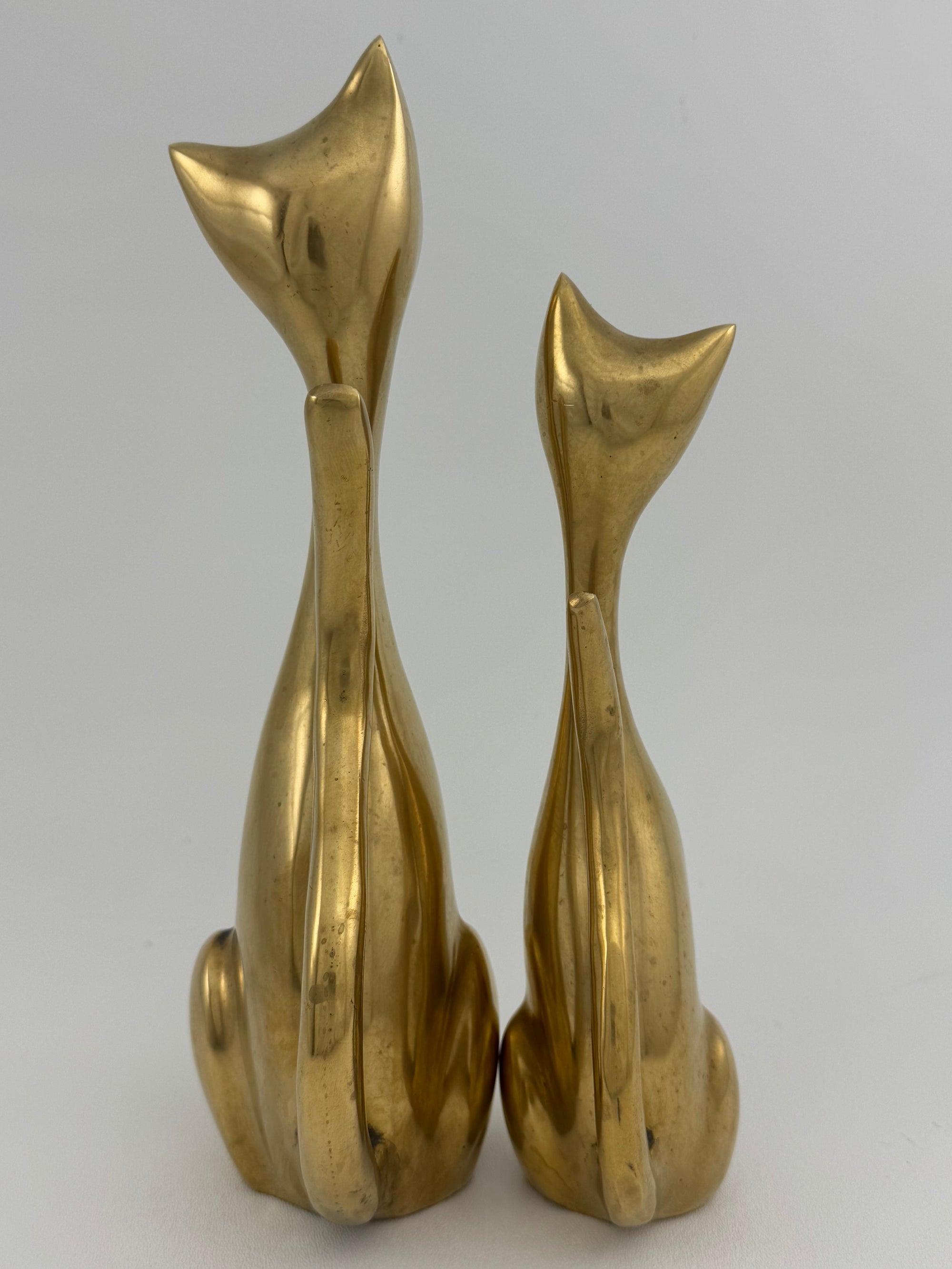 Vintage Bronze Cats-A Pair