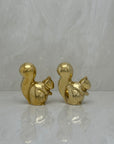 Vintage Brass Adorable Squirrels-A Pair