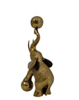 Vintage Brass Balancing Elephant
