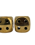 Vintage Brass Dice-A Pair