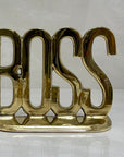 Vintage Brass Boss Bookends- A Pair