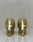 Vintage Brass Armadillos- A Pair