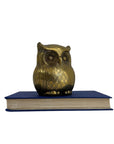 Vintage Brass Owl Coin/Wish Bank