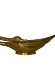 Vintage Brass Swan Trinket Dish- XL