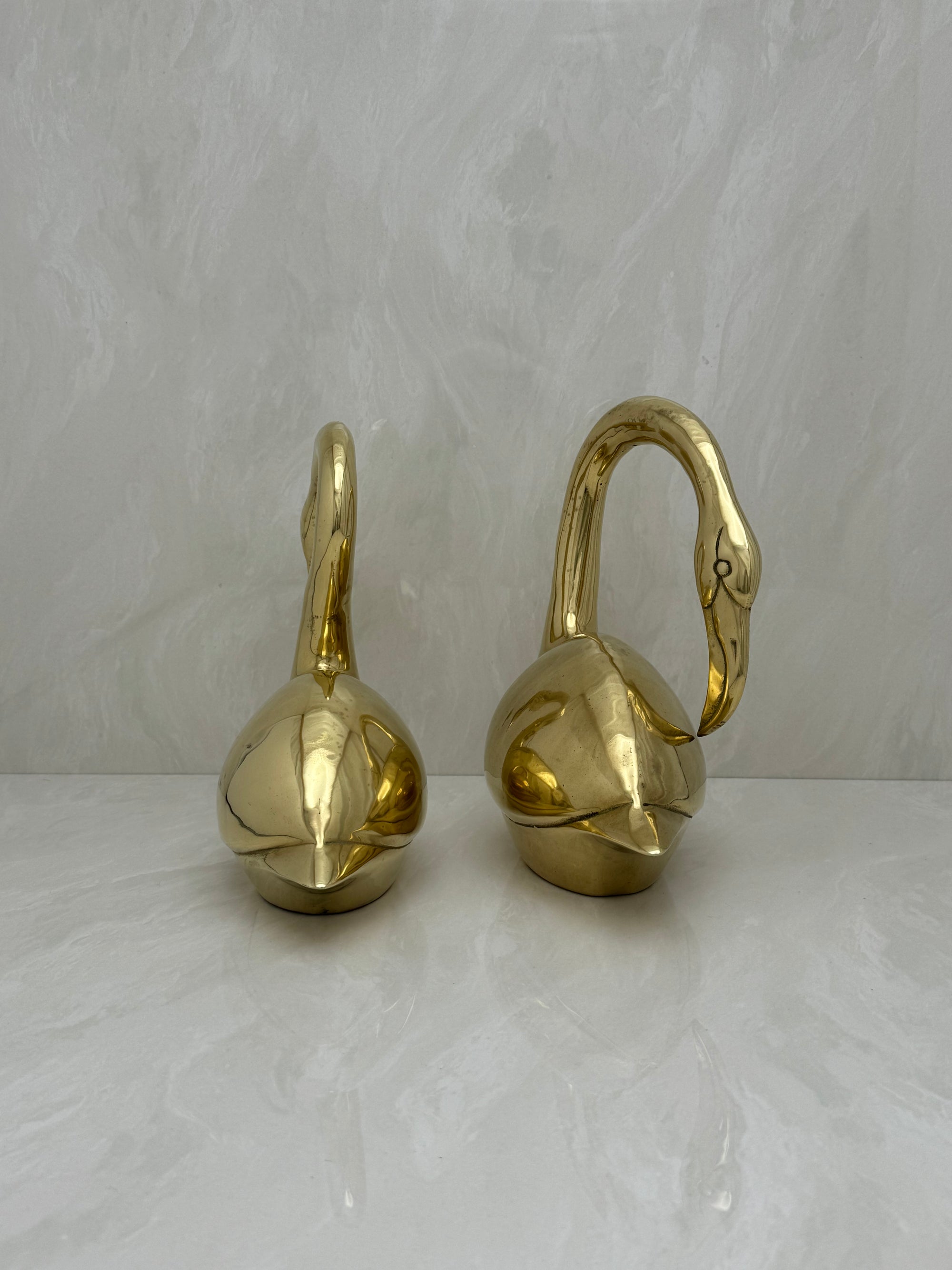 Vintage Brass Flamingos-A Pair