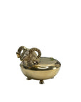 Sweet Brass Sheep Trinket Dish