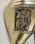 Vintage Brass Shell with Hand Etched Images