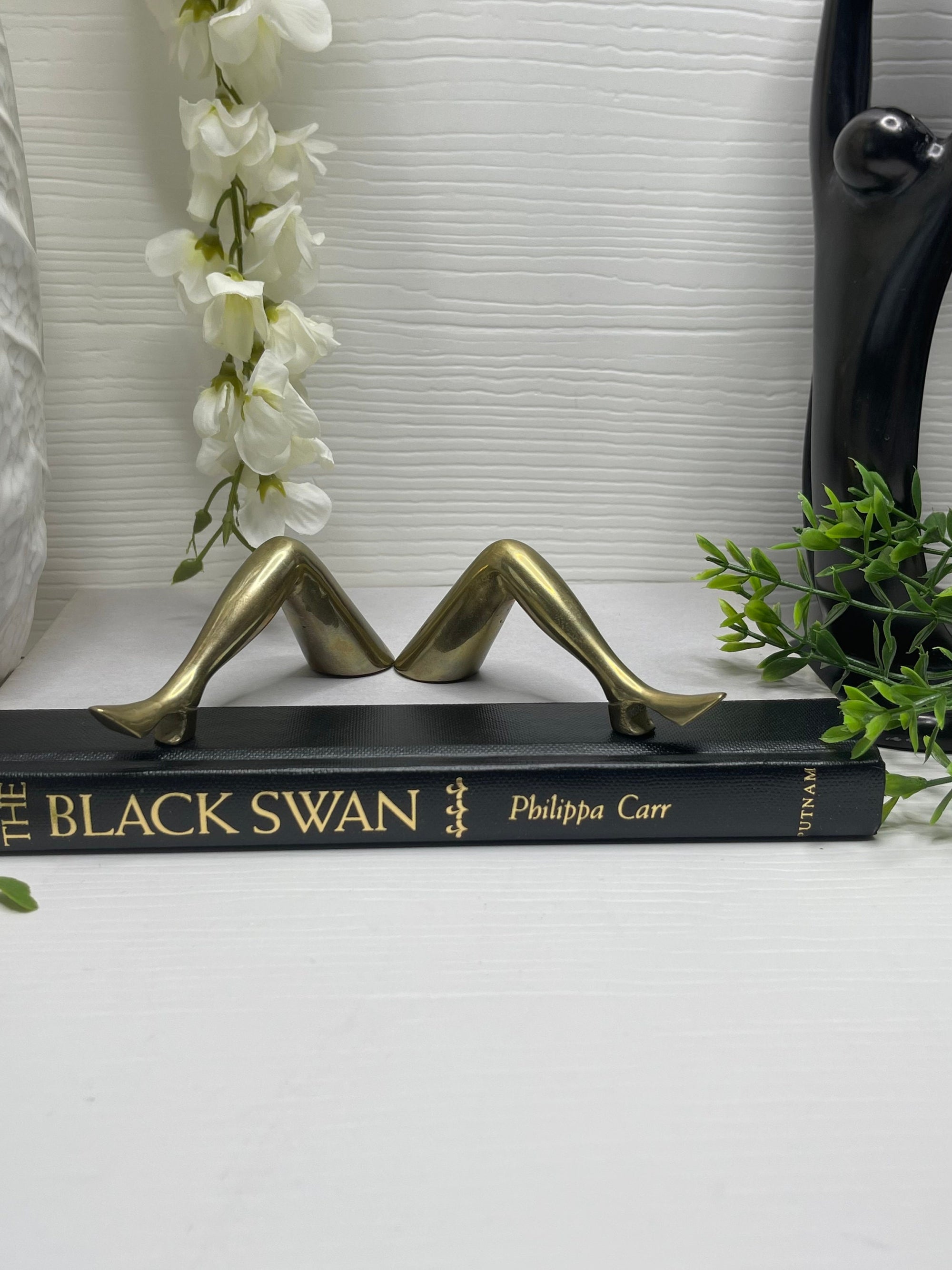 Pair of Mini Vintage Brass Leg Bottle Opener-Barware