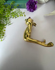 Vintage Brass Frog Plant Hanger