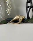 Vintage Brass Shell with Hand Etched Images