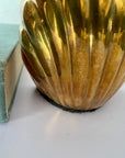 Vintage Brass Shell Bookends