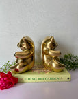 Vintage Brass Teddy Bear Bookends