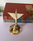 Vintage Brass Jet on Stand