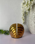 Vintage Brass Shell Bookends