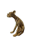 Old Vintage Brass Dog