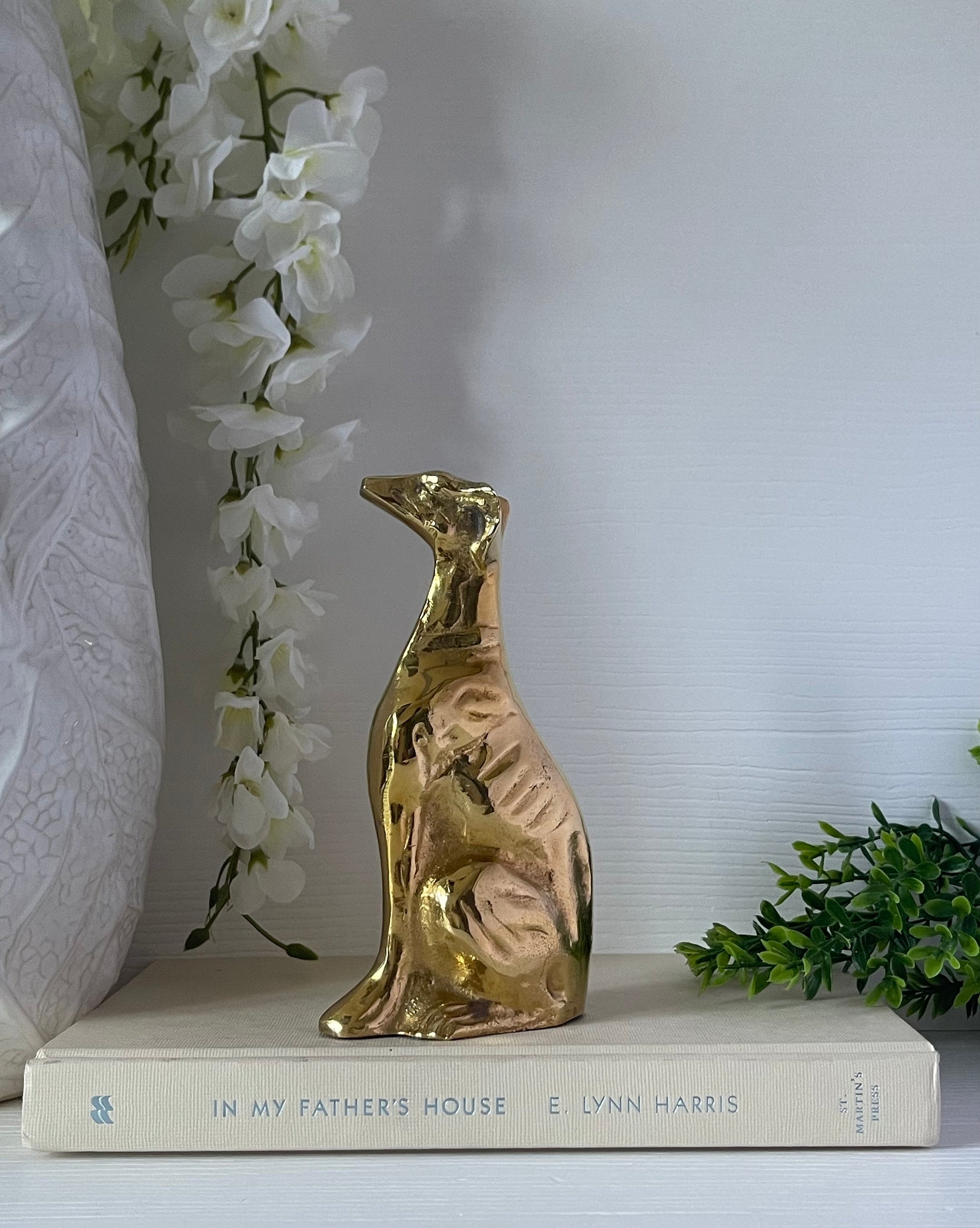 Vintage Brass Dog