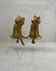 Vintage Brass Frog Couple
