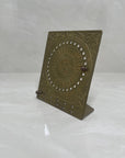Vintage Brass Sundial Desk Calendar with Pegs