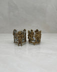 Vintage Brass Cherub Votive Candle Holders