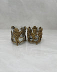Vintage Brass Cherub Votive Candle Holders