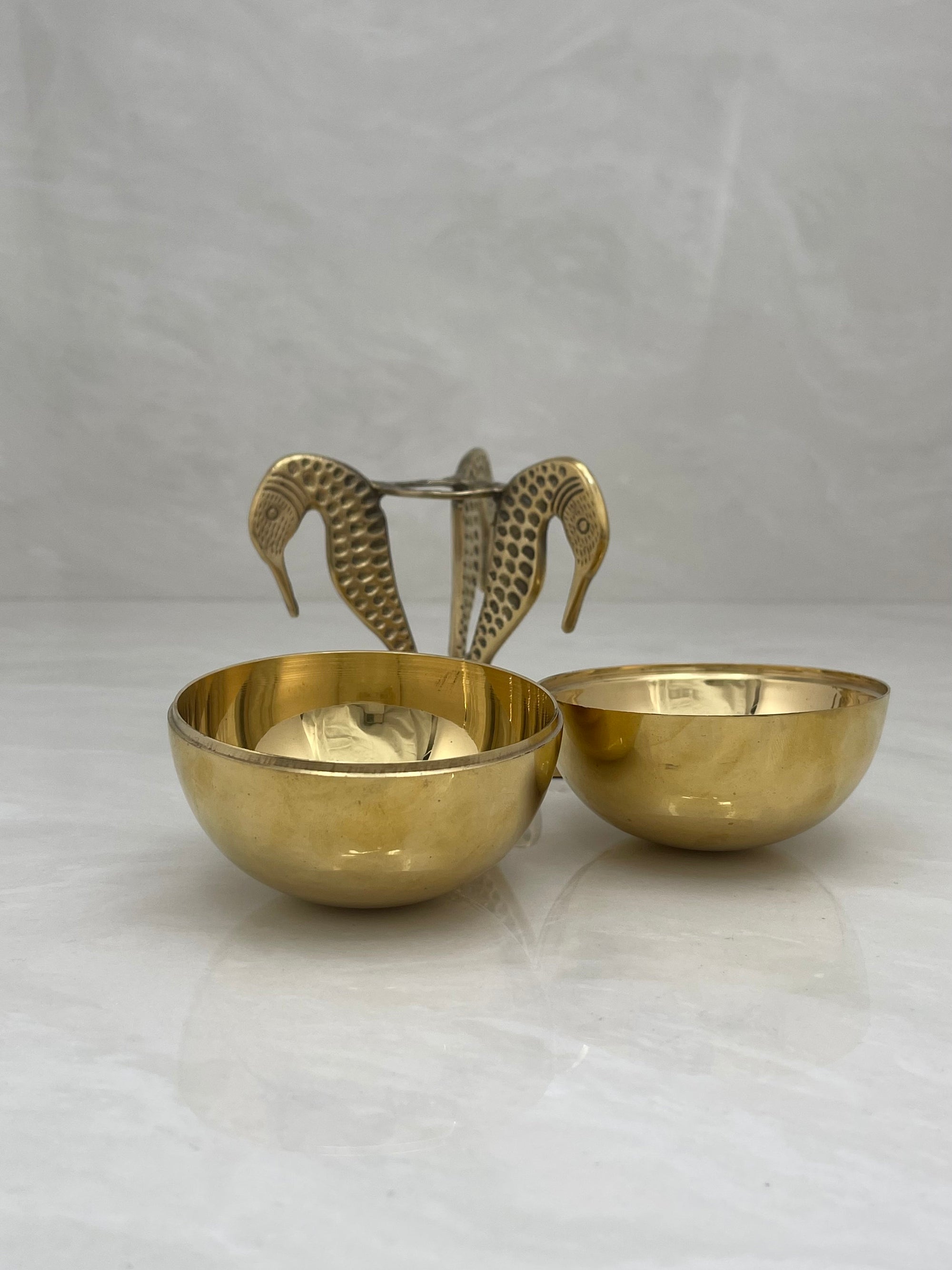 Brass Stash Ball on Seahorse Stand