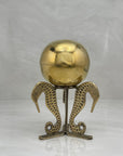 Brass Stash Ball on Seahorse Stand