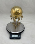 Brass Stash Ball on Seahorse Stand