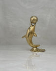 Brass Dolphin with Ball