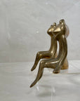 Vintage Brass Frog Couple