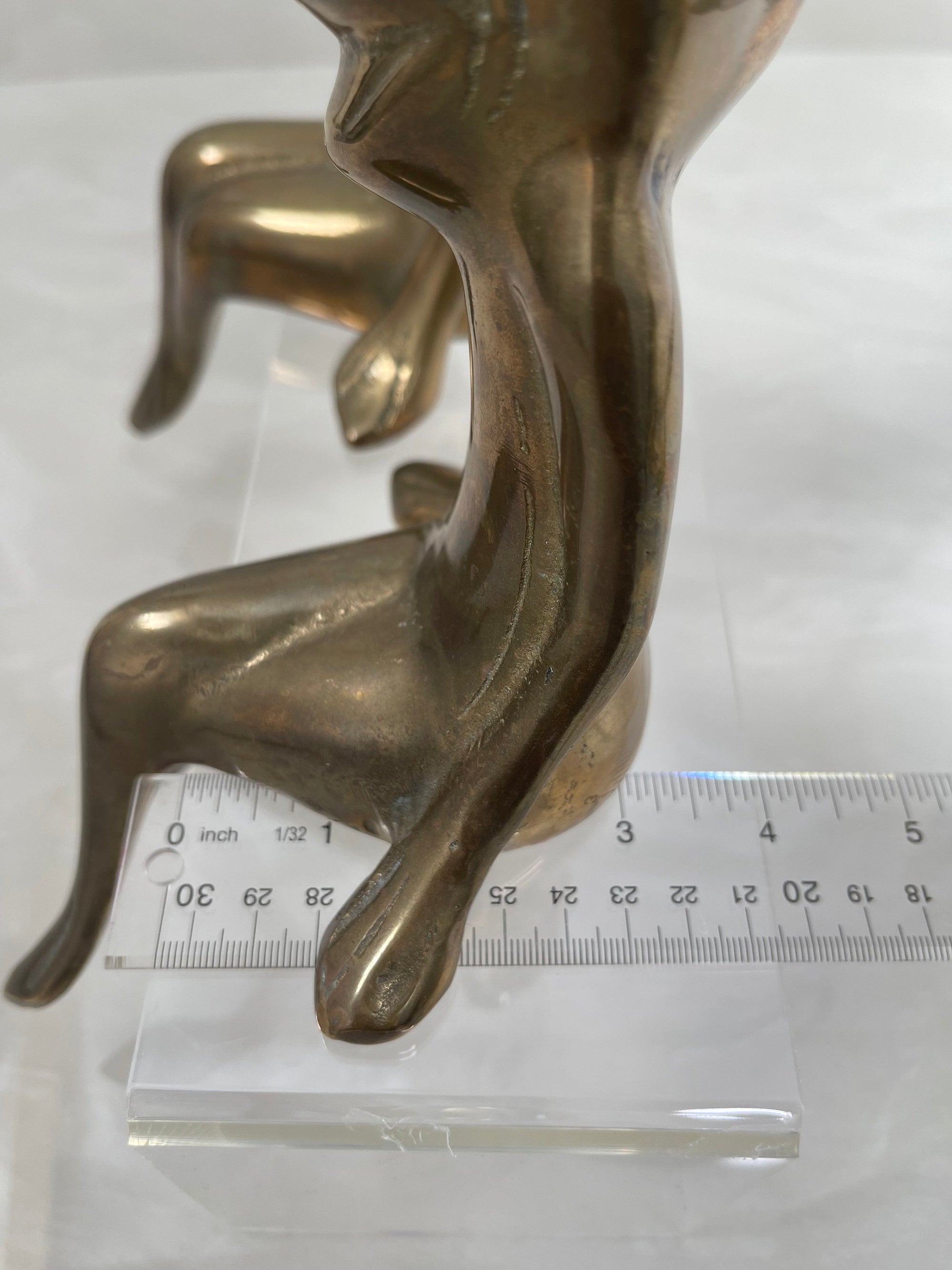 Vintage Brass Frog Couple