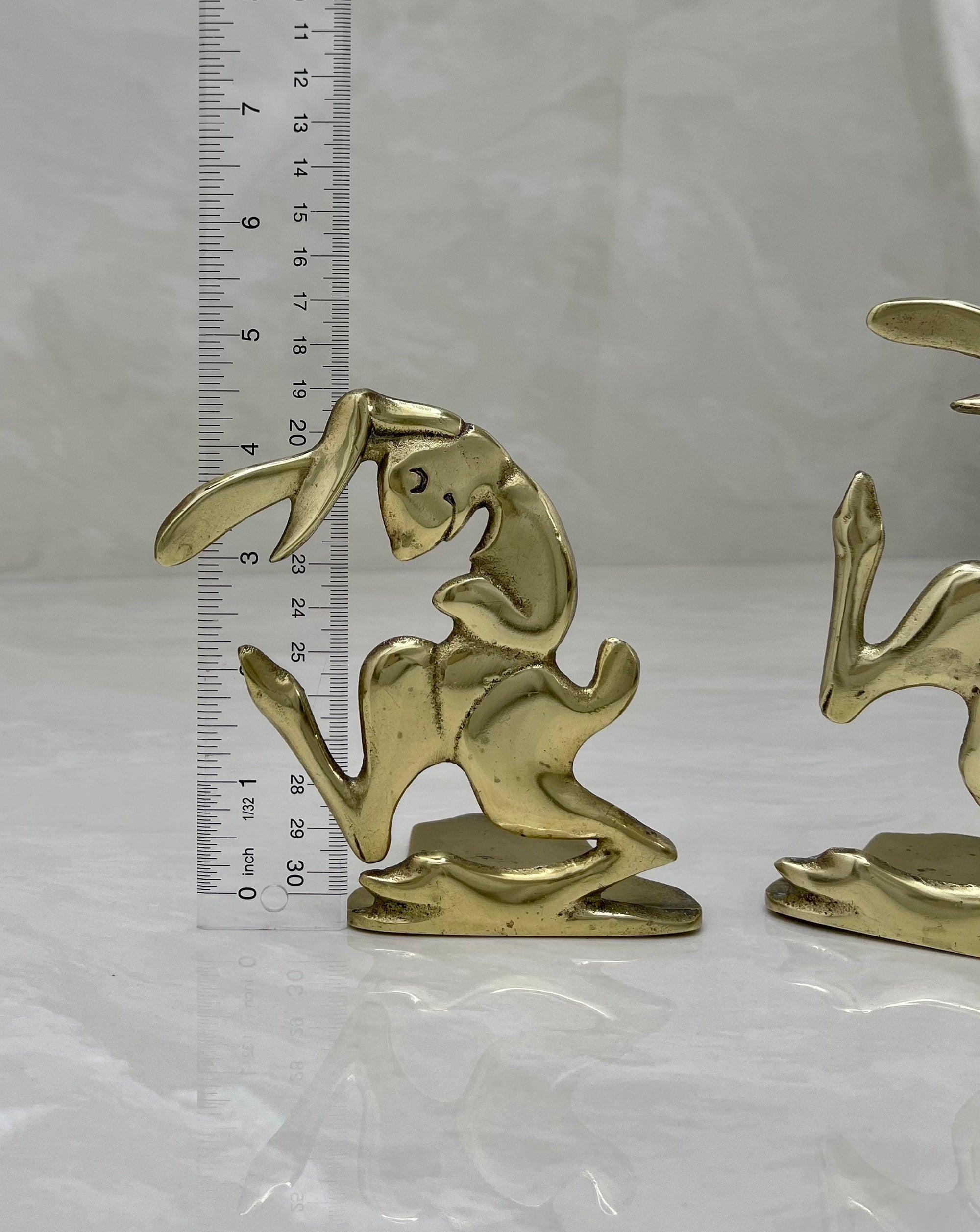 Small Bunny Rabbit Bookend Pair
